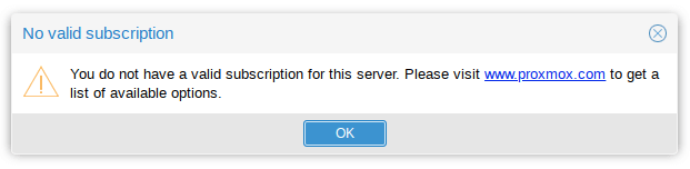 No valid subscription